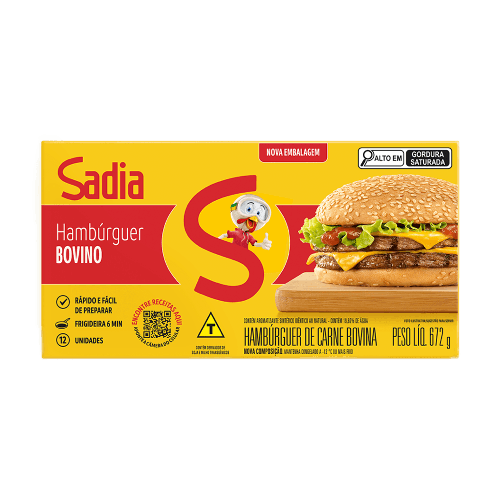 imagem de Hamburguer Sadia Bovino Tradicional 672G