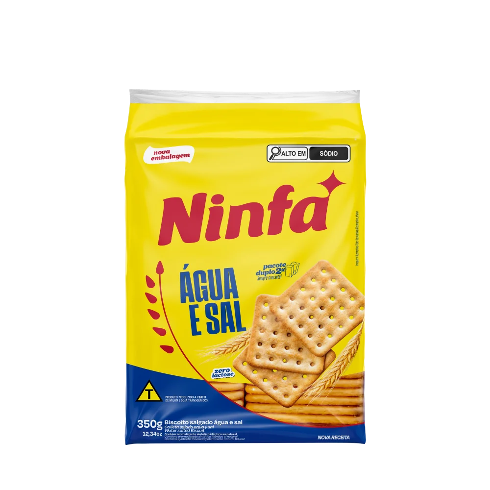 imagem de Biscoito Ninfa Agua E Sal 350G
