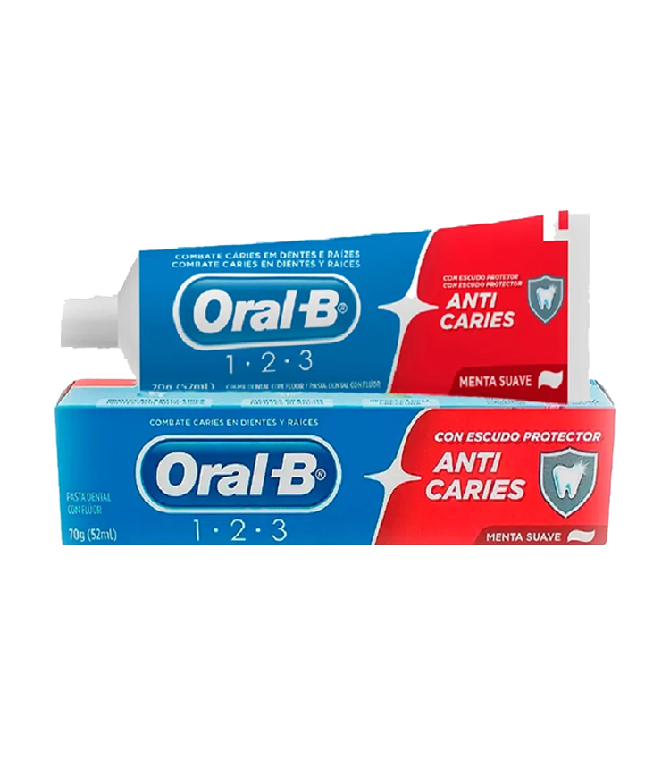 imagem de Creme Dental Oral B  70G 123 Menta Suave
