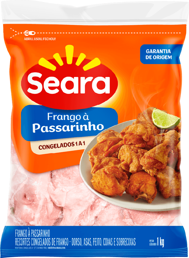 imagem de Carne Frango Seara A Passarinho Iqf Pacote 1Kg
