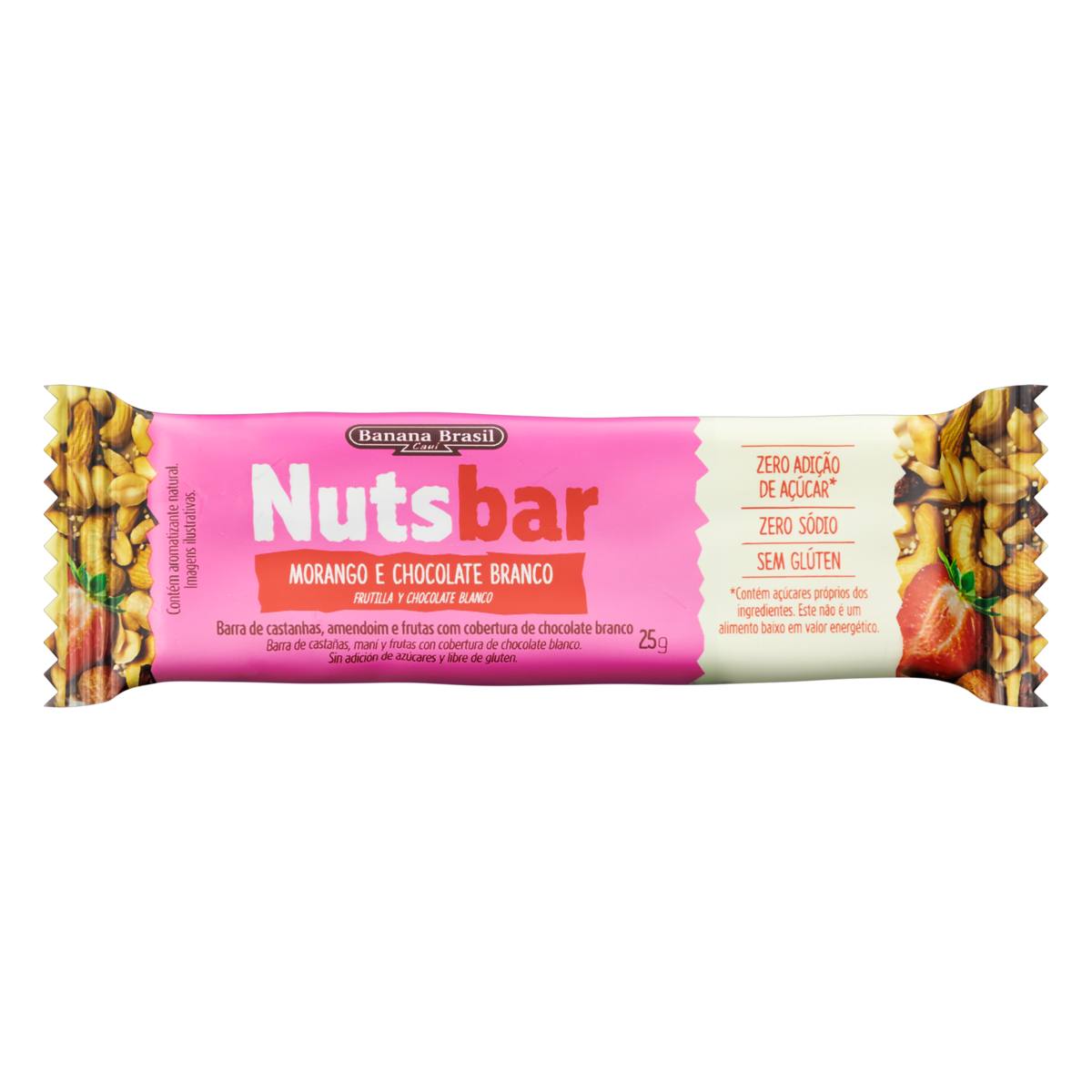 CEREAL BARRA NUTS BAR VEG MOR/CHOC 25G Irmão Supermercados