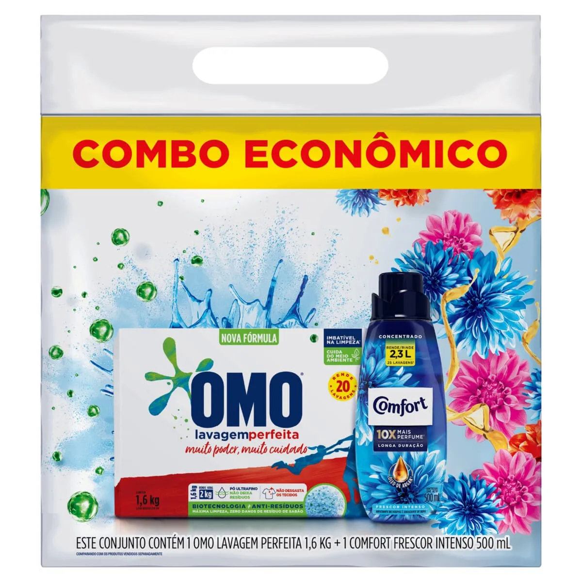 imagem de Kit Sabao Po Omo 1,6Kg+Amaciante Comfort 500Ml
