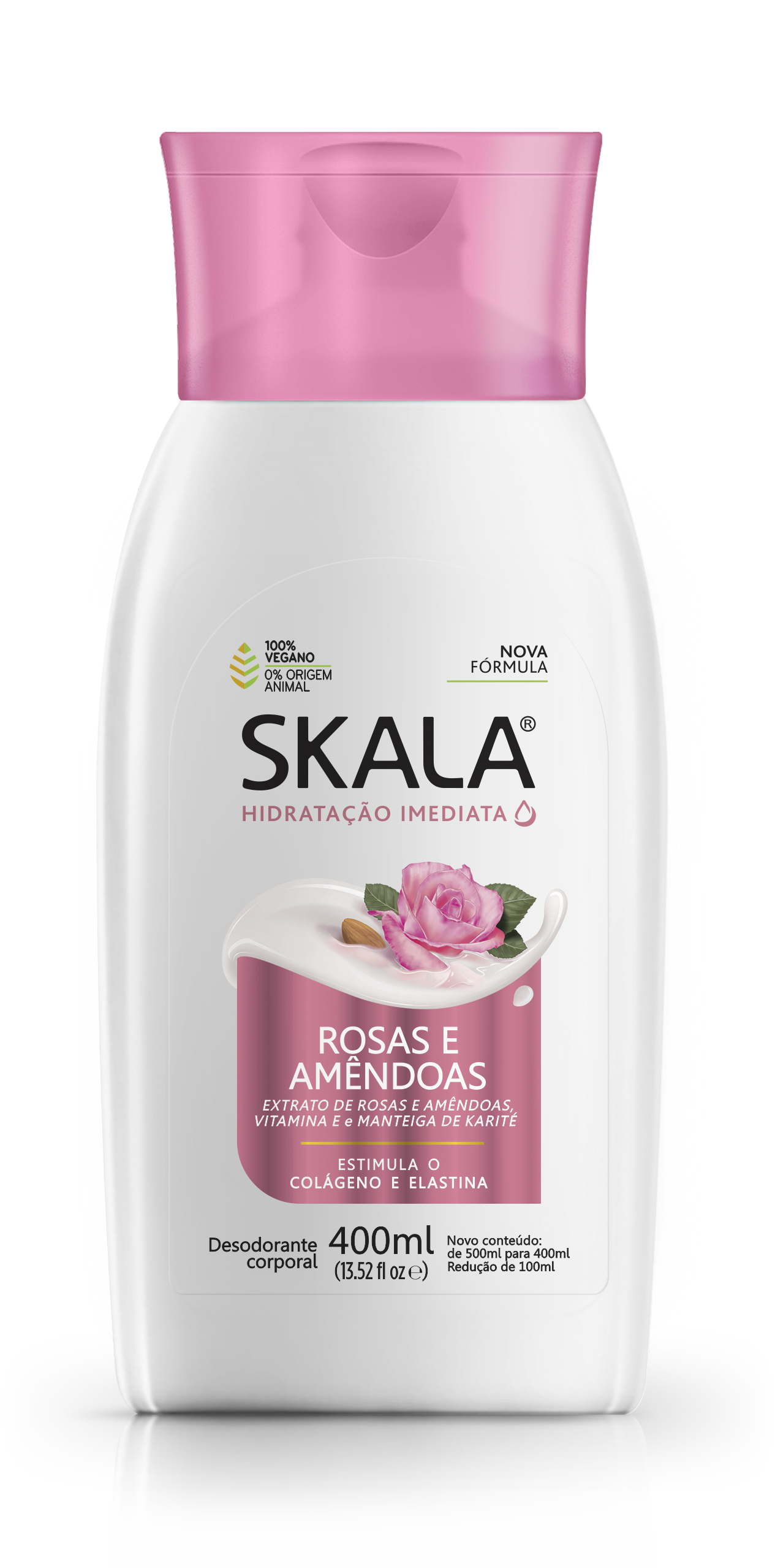 imagem de Locao Hidratante Skala Rosas Amendoas 400Ml