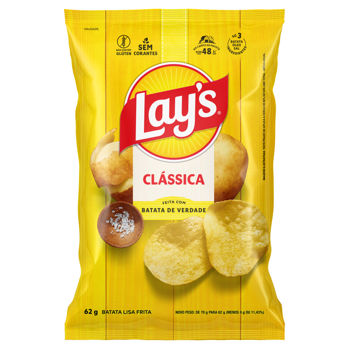 imagem de Batata Elma Chips Lays Classica 62G