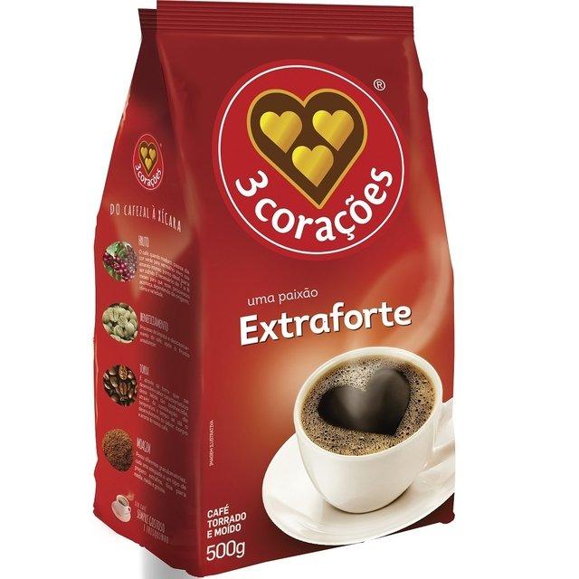imagem de CAFE 3 CORACOES EXT FORT STAND PACK 500G