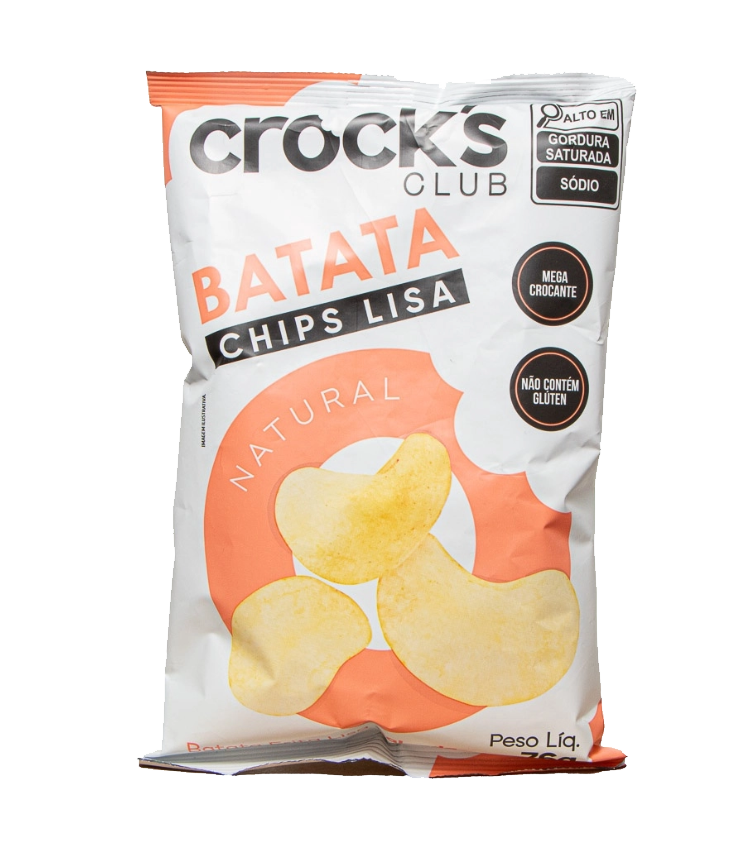 imagem de Batata Chips Crocks Natural 76G