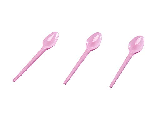 imagem de Colher Plast Regina Sobremesa Desc Rosa Com 25