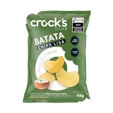 imagem de Batata Chips Crocks Creme De Cebola 45G