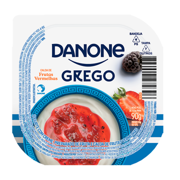 imagem de Iogurte Nestle Grego Calda De Frutas Vermelhas 90G