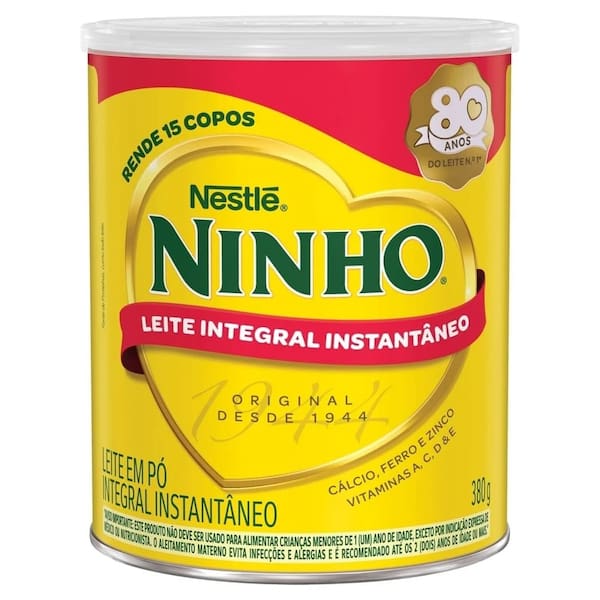 imagem de Leite Em Po Ninho Integral Instantaneo 380G
