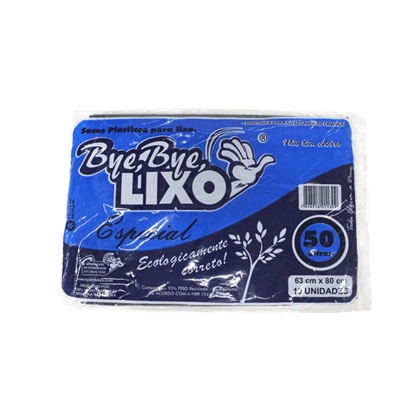 imagem de Saco Lixo Bye Bye Lixo Especial 50L Com 10