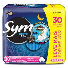 imagem de Absorvente Sym Noite/Dia Lv+Por- Com Aba Sua Com 30