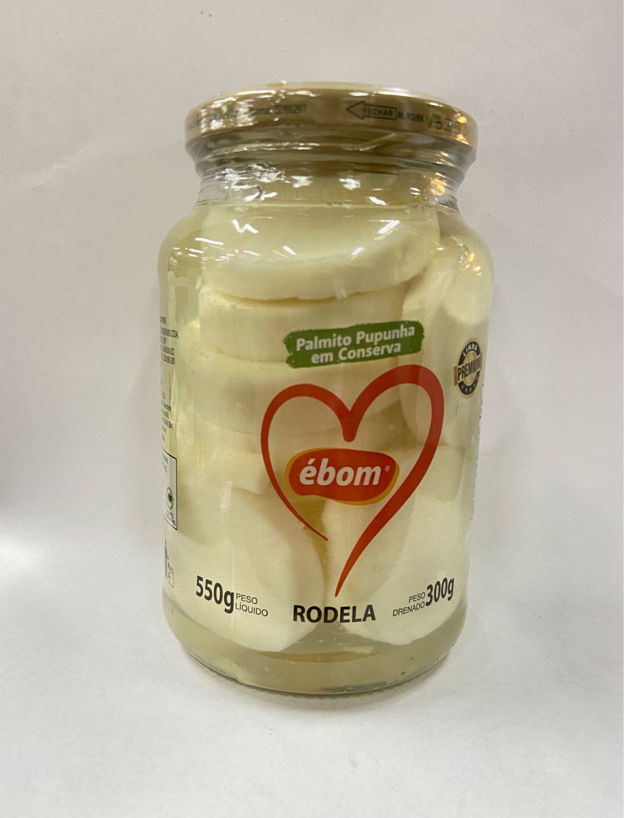 imagem de Palmito Ebom Pupunha Rodela 300G