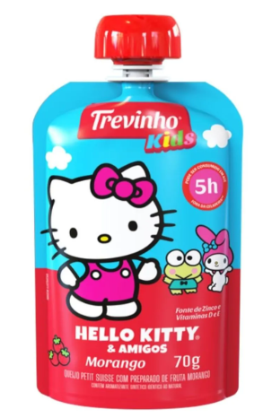 imagem de Iorgute Trevinho Petit Suisse Mor Kids Hellow Kitty e Amigos 70G