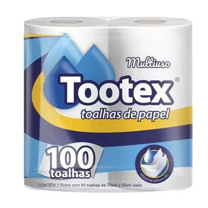 imagem de Toalha De Papel Tootex Com 2 Folha Dupla 100 Folhas