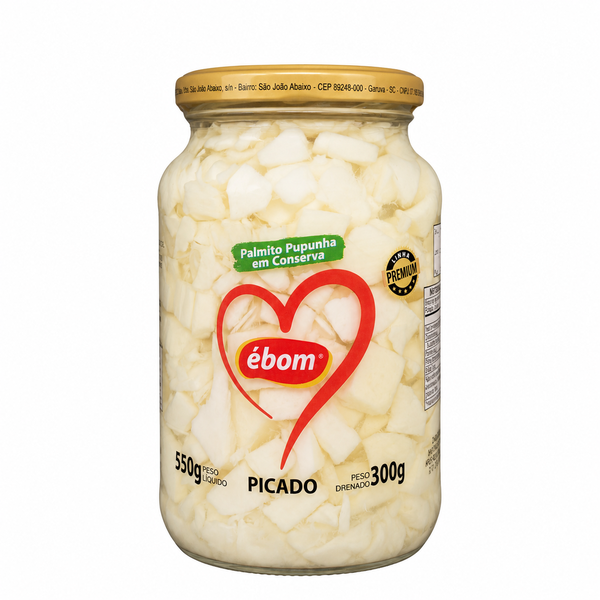imagem de Palmito Ebom Pupunha Picado 300G