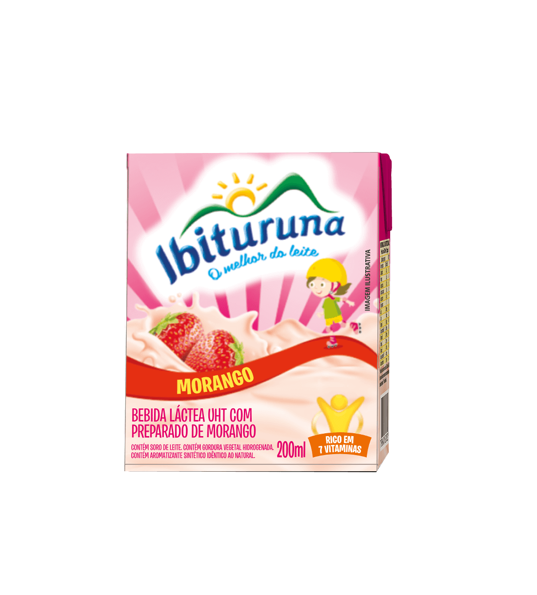 imagem de Bebida Lactea Ibituruna Morango 200Ml