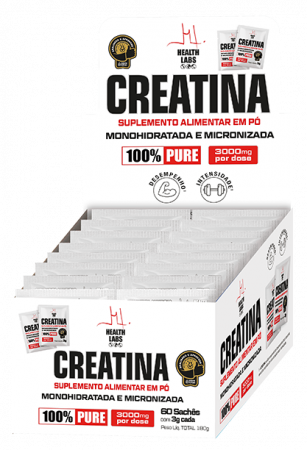 imagem de Creatina Health Labs 60 100% Pura Saches 3G
