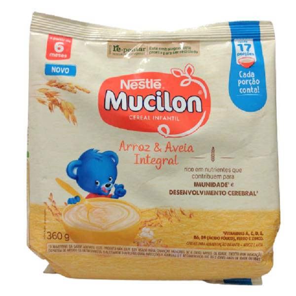 imagem de Cereal Infantil Mucilon Arroz/Aveia Inteiro 360G