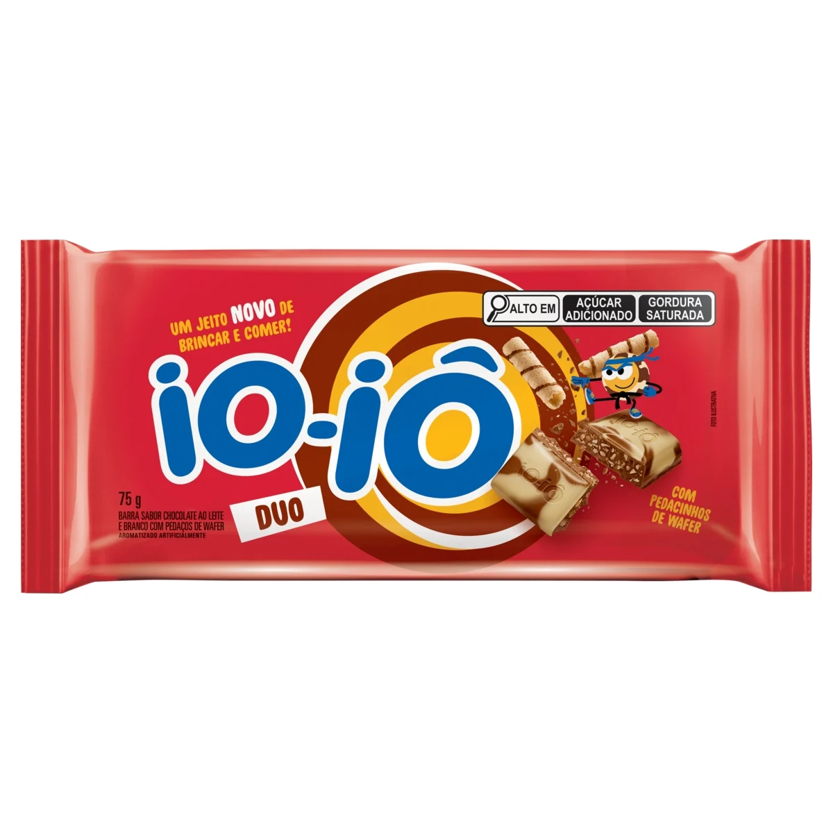 imagem de Chocolate Hersheys Ioio Duo Com Wafer 75G