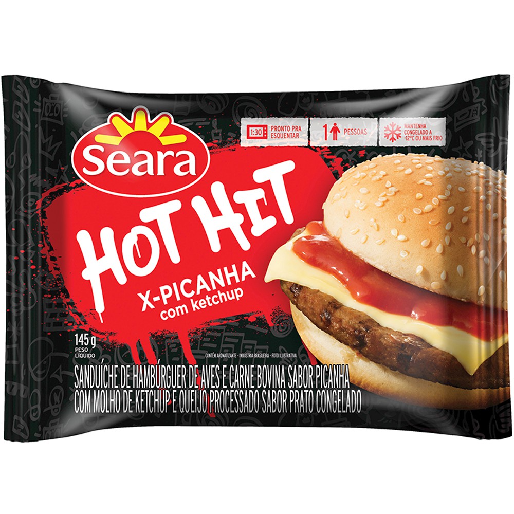 imagem de Hamburguer Seara Hot Hit Picanha 145G