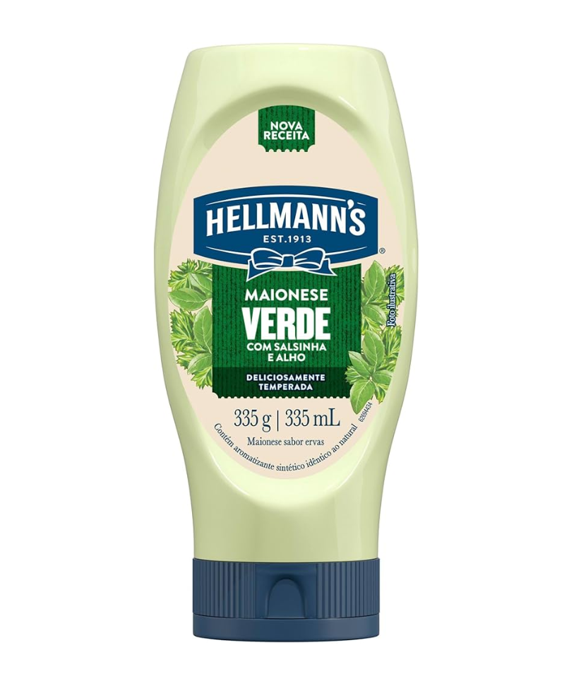 imagem de Maionese Hellmanns Verde Squeeze 335G