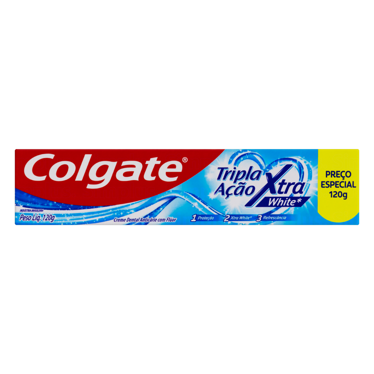 imagem de Creme Dental Colgate 120G Tripla Acao Xtra White Preco Especial