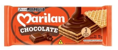 imagem de Biscoito Marilan Wafer Chocolate 70G