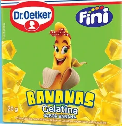 imagem de Gelatina Dr Oetker Bananas Fini 20G