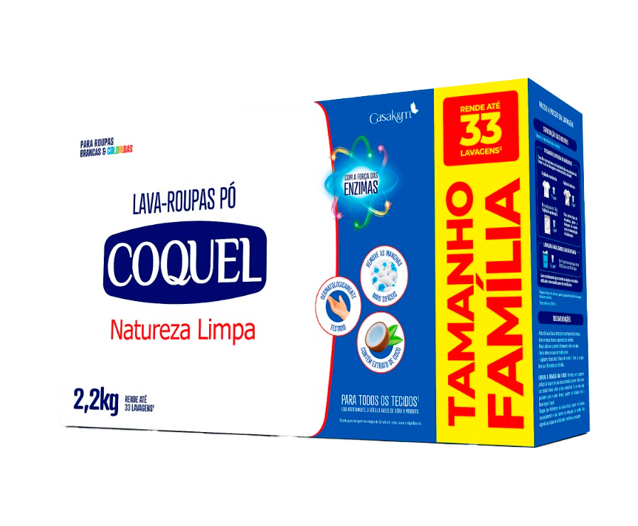 imagem de Sabao Em Po Coquel Naturez Limp 2,2Kg