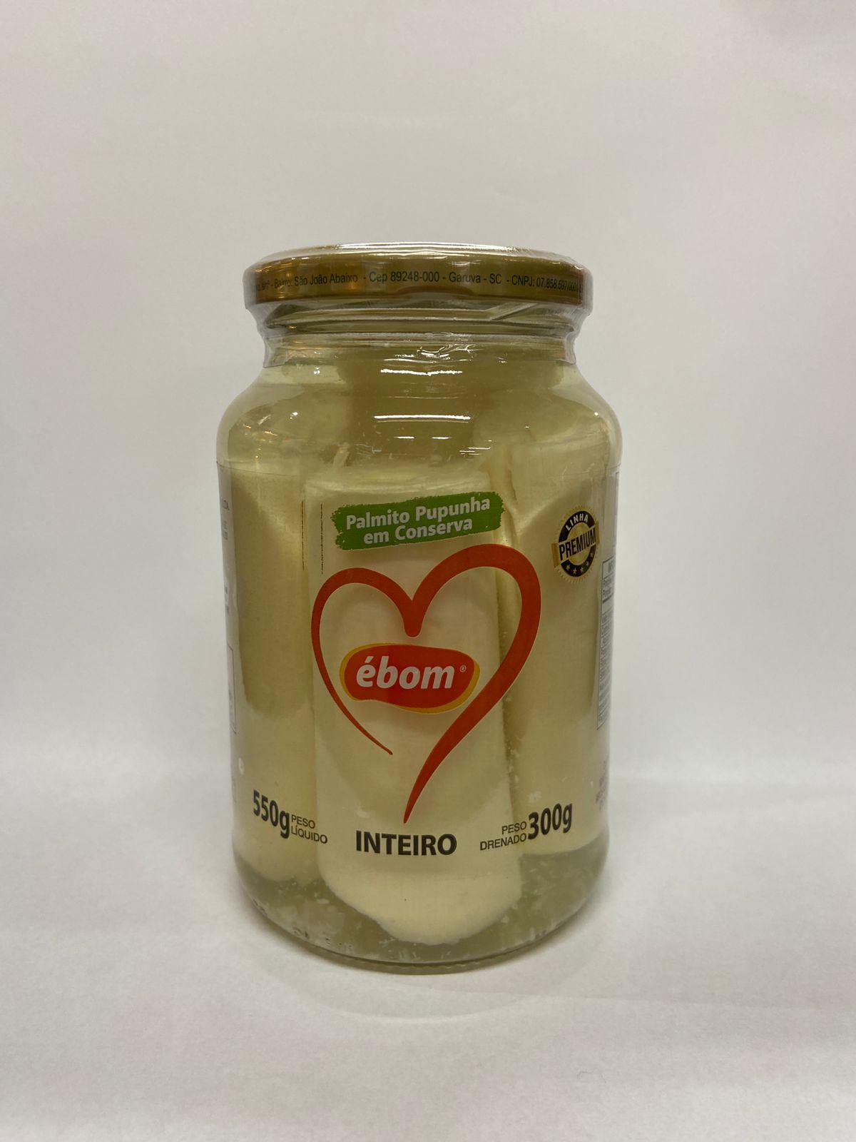 imagem de Palmito Ebom Pupunha Inteiro 300G