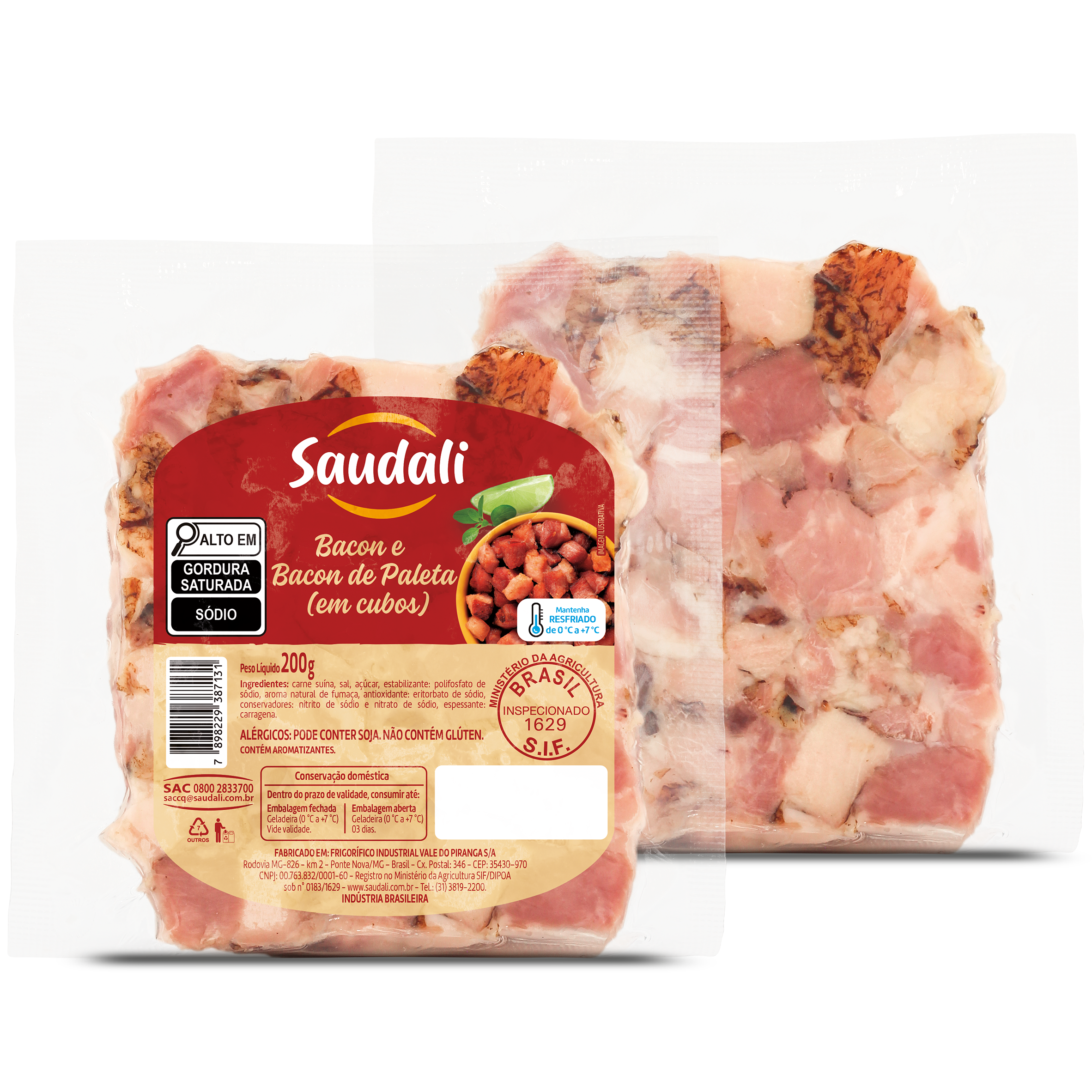 imagem de Bacon Saudali Em Cubos 200G