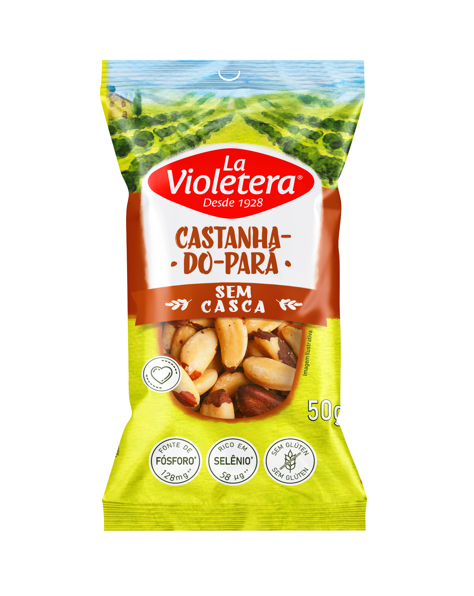 imagem de Castanha Do Para La Violetera Semcaroco 50G