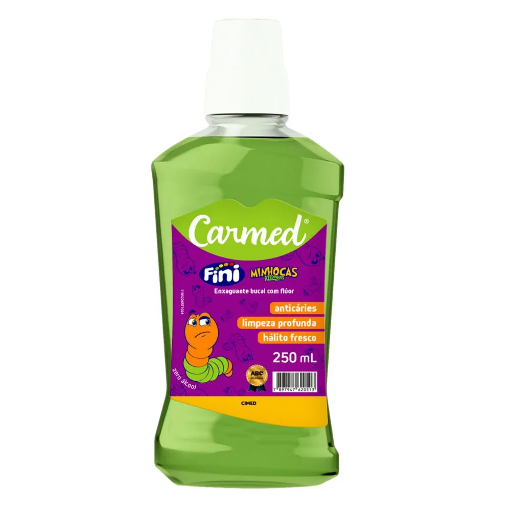 imagem de Antis B Carmed Enxaguante Bucal 250Ml Fini Minhocas