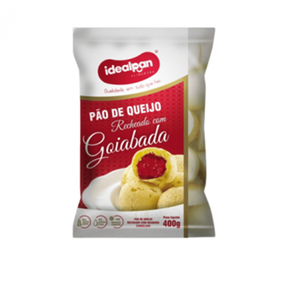 imagem de Pao Queijo Idealpanela Recheado Goiabada 400G