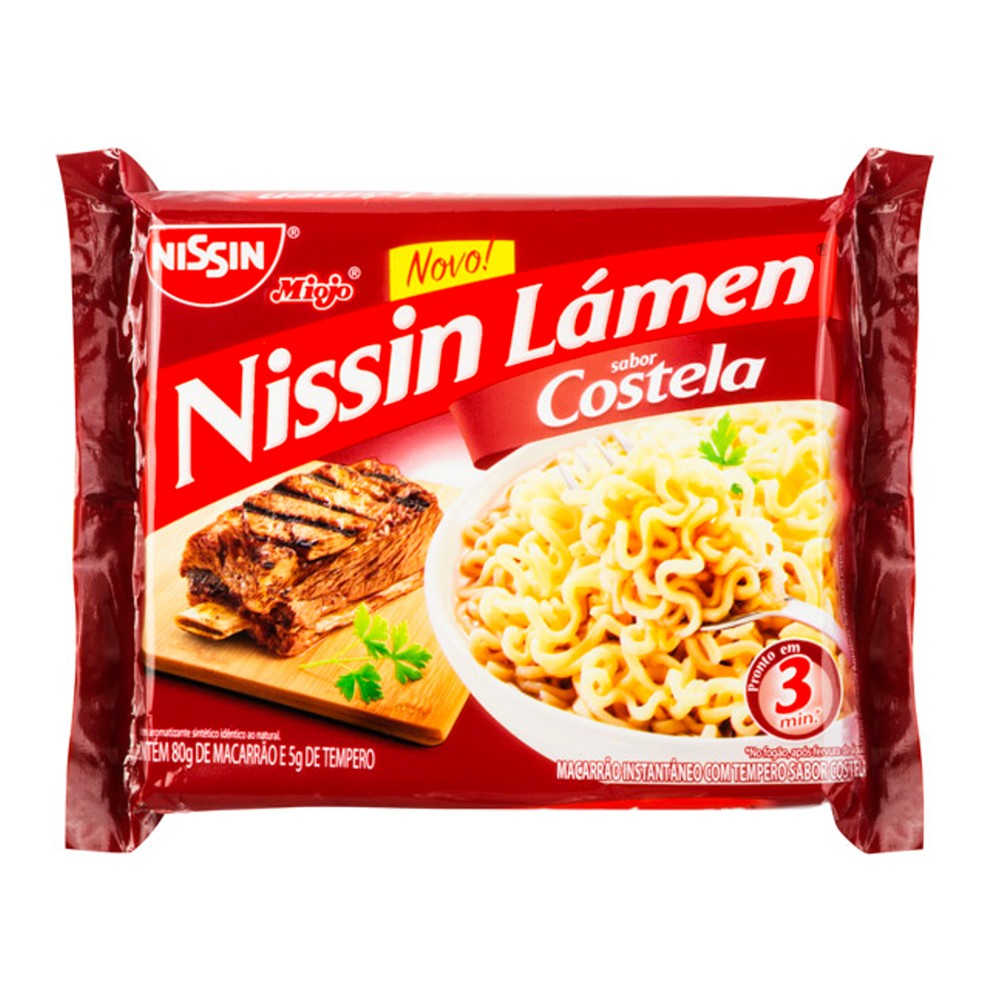 imagem de Macarrao Instantaneo Nissin Lamen Costela 85G