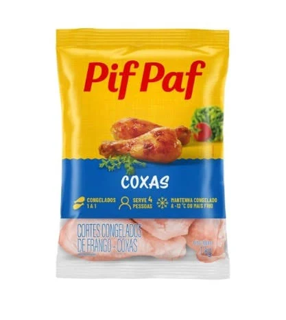 imagem de Carne Frango Pif Paf Coxa Pacote 1Kg