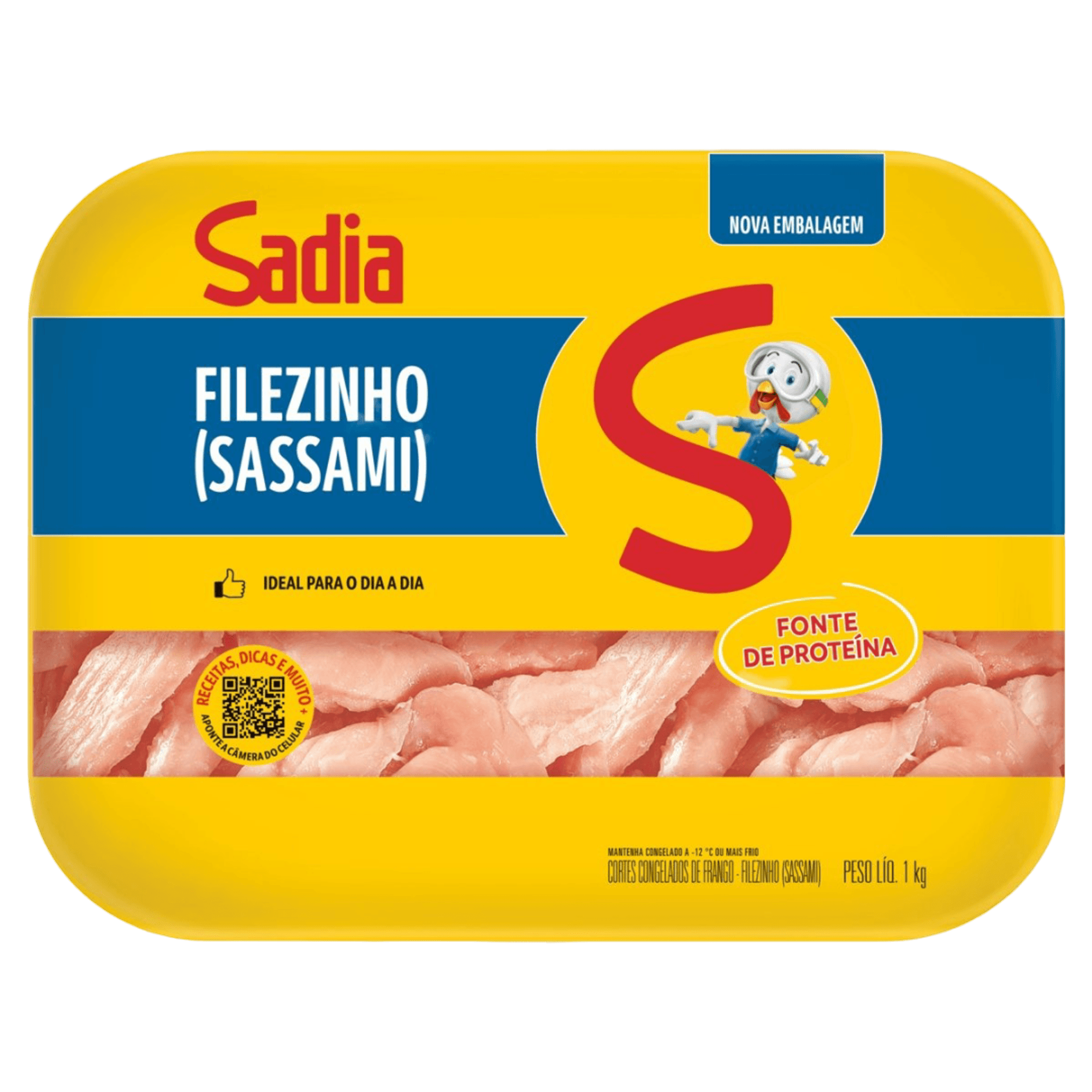 imagem de Carne Frango Sadia Filez Peito Bandeija 1Kg