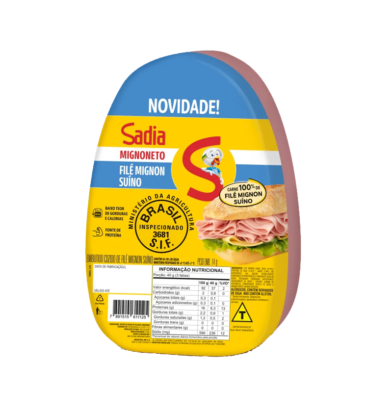 imagem de Presunto Sadia File Mignon Coz Kg