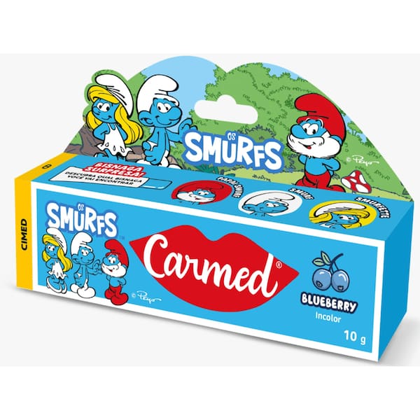 imagem de Hidratante Labial Carmed Smurfs 10g