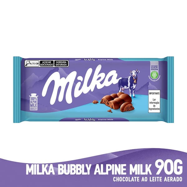 imagem de Chocolate Milka Bubbly Alpine Milk 90G