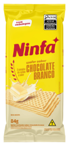 imagem de Wafe Ninfa Chocolate Branco 84G