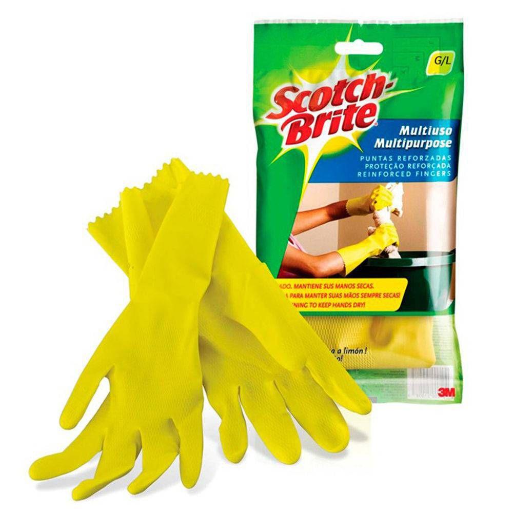 imagem de Luva S.Brite Multiuso Gde Amarela