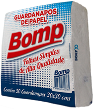 imagem de Guardanapo Bomp 22X22,5 Bco Com 50