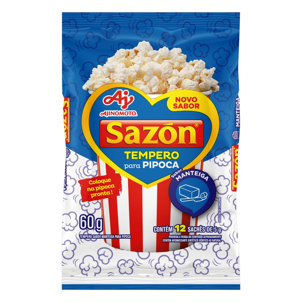 imagem de Sazon Pipoca Sabor Manteiga 60G