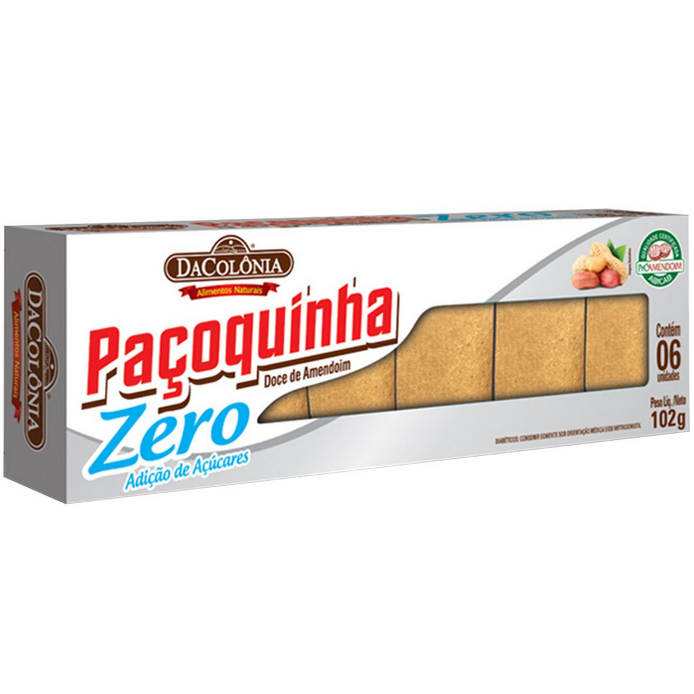 imagem de Pacoca Dacolonia Rolha Zero 102G