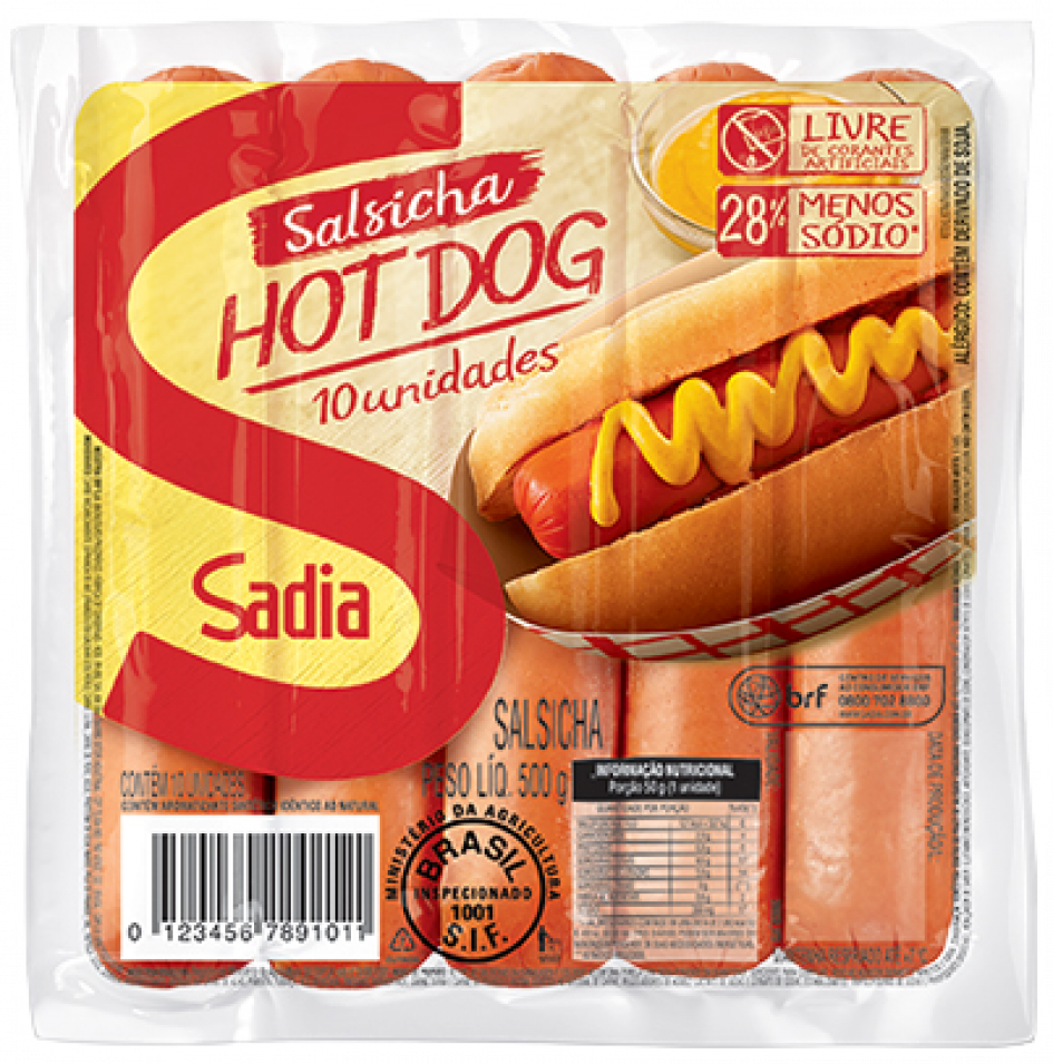 imagem de Salsicha Sadia Hot Dog 500G (Say5)