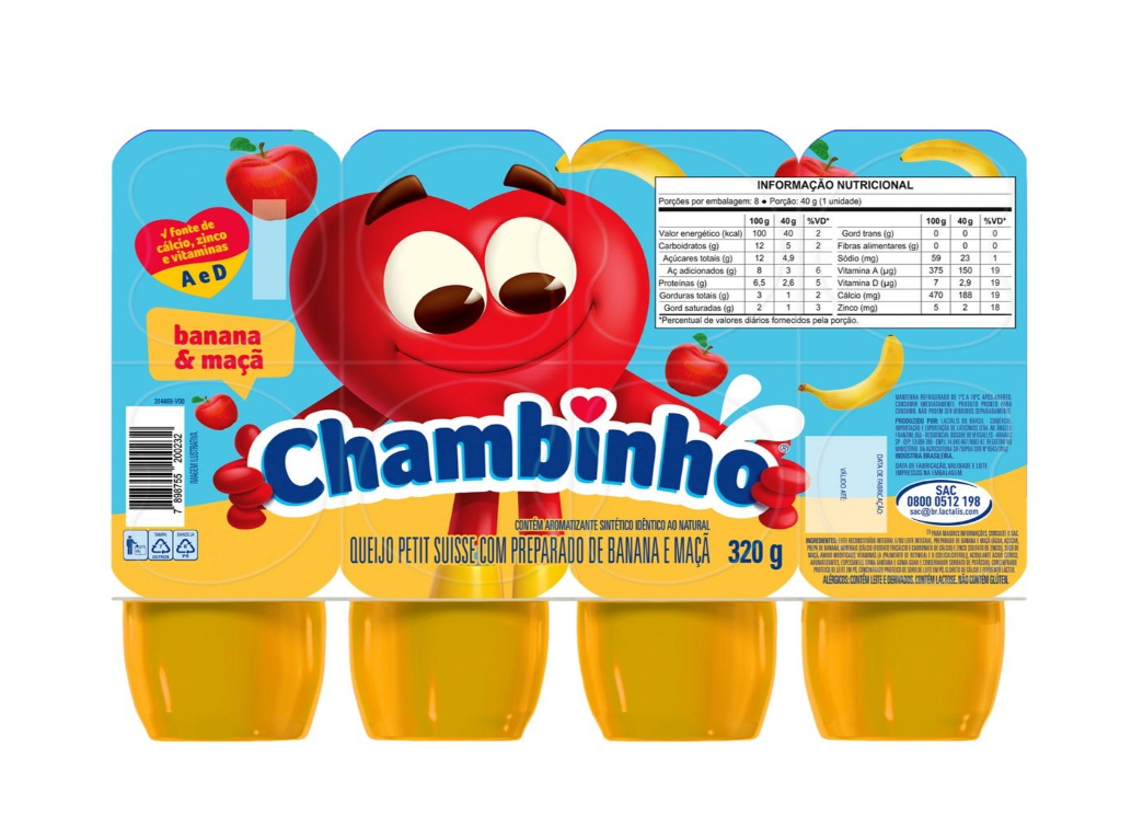 imagem de Iogurte Nestle Chambinho Petit Maca Banana 320G