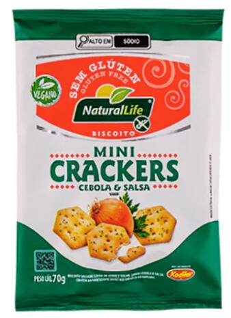 imagem de Biscoito Mini Crackers Cebola Salsa Sem Gluten