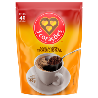 imagem de Cafe 3 Coracoes Soluvel Gran Tra Refrigerante 40G